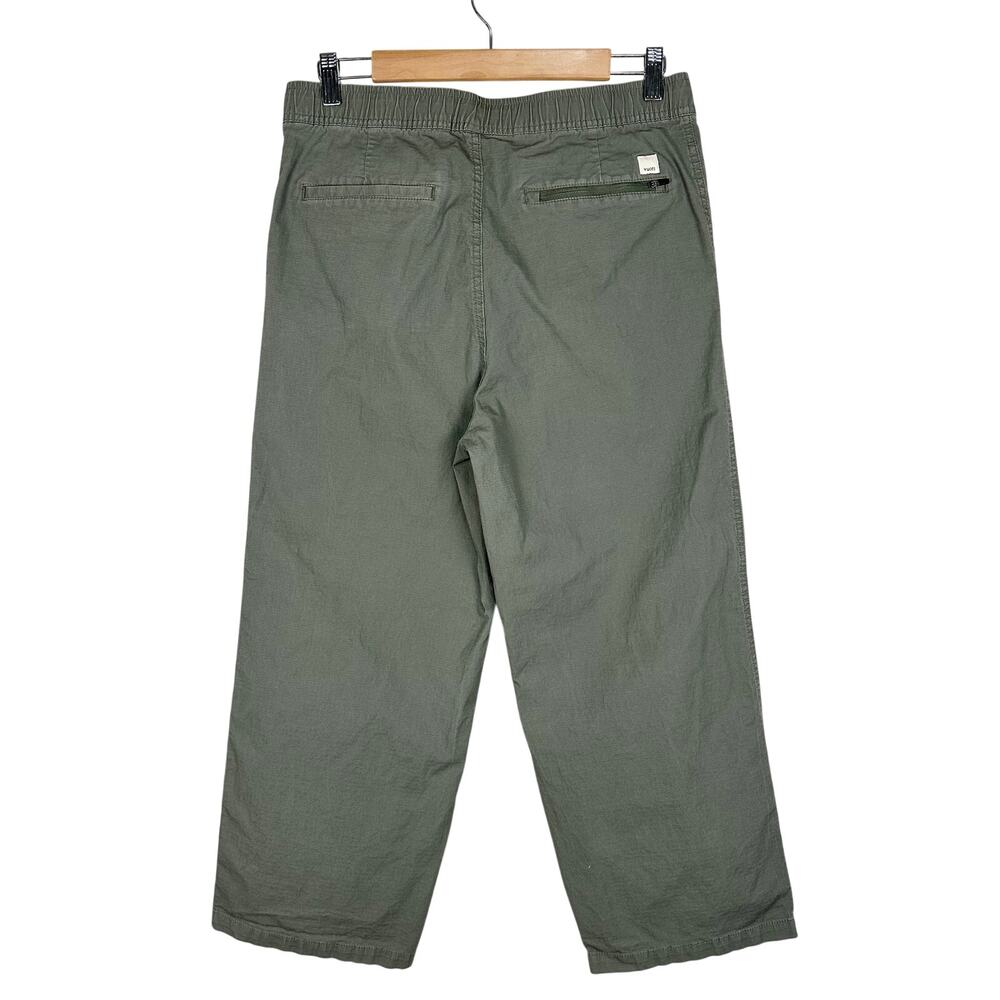 VUORI Women's Wide Leg Ripstop Pants Large Army Green Hiking Outdoors Gorpcore - Picture 3 of 5